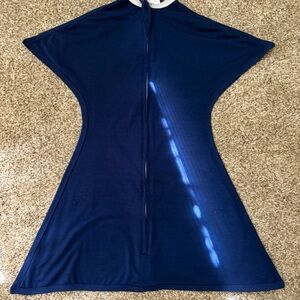 Sleeping baby zipadee zip Navy Blue sleep sack/transitional swaddle